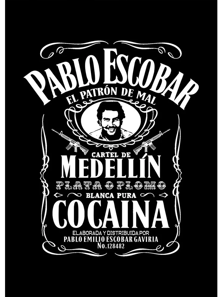 thumbnail image 1 of Póster de fotografía policial de Lord Pablo Escobar, pintura en lienzo de un gánster colombiano de la droga, arte de pared para la decoración del hogar de la sala de estar, 1 of 5