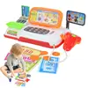 Cash Register Toy Cashier Pretend Play With Calculator Colorful Children's Supermarket Checkout Role-Play Cashier Set For Kid Bo 1