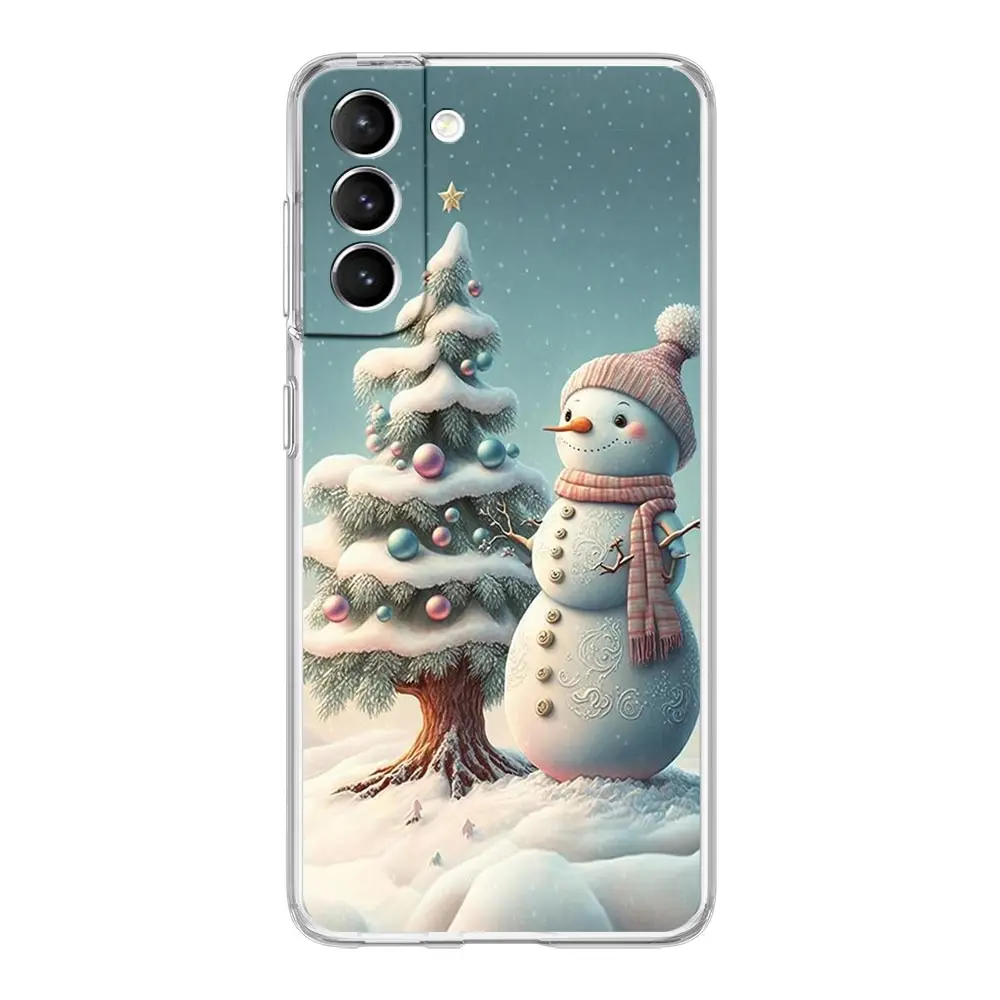 Festive Christmas Graphic Soft Clear Phone Case Cover
