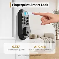 Arpha D280W WIFI Keyless Entry Door Lock 5-in-1 Smart Fingerprint Deadbolt w/ Keypad Electronic Deadbolt Auto-Lock One Touch Loc - Image 4