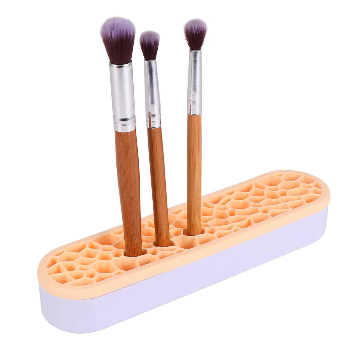 

Silicone Makeup Brush Storage Box Rack Holder Holders Table Top Display Stand