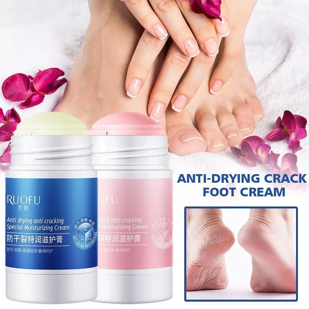 1Pcs Anti Crack Heel Nourish Cream Long Lasting Moisturizing Cream Dead Removal Freezing Repair Care Foot Skin Hand Anti Dr L3S4 1pcs facial silicone cleaning brushes long handle nose brush blackhead pore removal wash exfoliating nose brush face clean tools