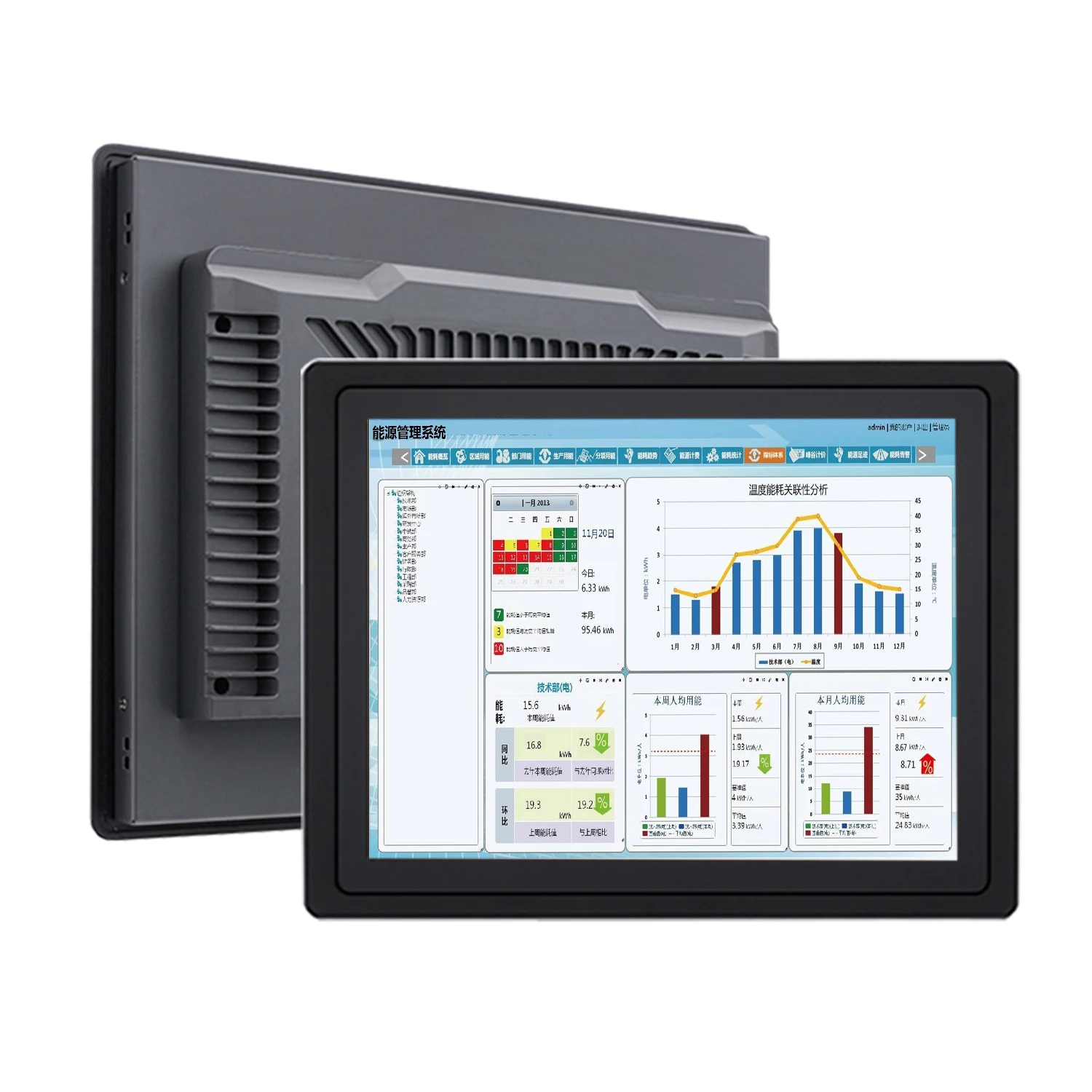 17 19 21.5 inch industrial touch all in one pc with resistive touch ...