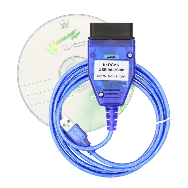 

K+CAN Diagnostic Cable for1998 to 2013 OBDII Car Scan Tool USB Port