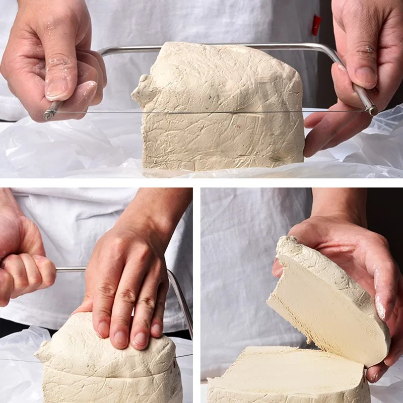Pottery Tool Mud Cutter Cutting Wire Stainless Steel U-shaped Ceramic Clay Polymer Scraping Modeling Mud Piece Forming Tool