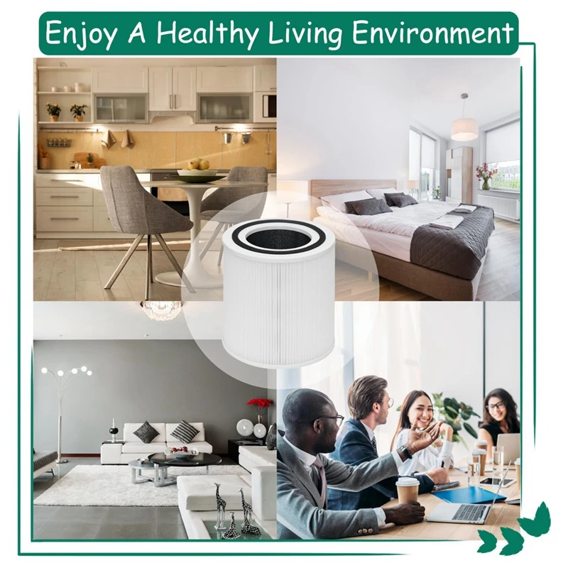 Filter Accessories For Taotronics TT-AP005 Air Purifier 3-In-1 Pre-Filter H13 Grade True HEPA Air Filter