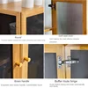 Household Kitchen Bowl Counter Surface Breathable Screen Window Storage Meal Side Cabinet Dust-proof Seasoning Rack 4