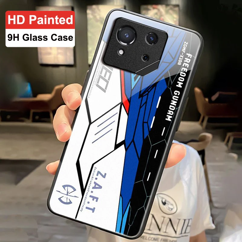 Per Rog 8 Pro Custodia In Vetro Anti-Goccia Per Asus Rog Phone 8 Cover In Vetro Temperato Per Asus Rog 7 6 5 5S 3 Capa Per Asus Rog 3 Involucro