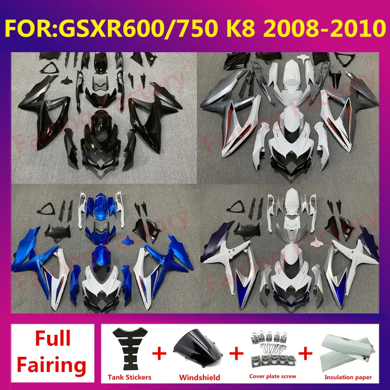 

fit for GSXR 600 750 08 09 10 11 K8 gsxr600 gsxr750 08 09 10 11full Fairing ABS Body Kit Motorcycle bodywork Fairings kits zxmt