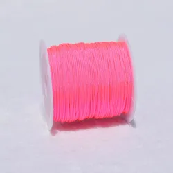 Vibrant Nylon Jewelry Thread Cord for DIY Creations - Assorted Colors, High Quality, 0.8mm Thickness 20m Length (Peach red)