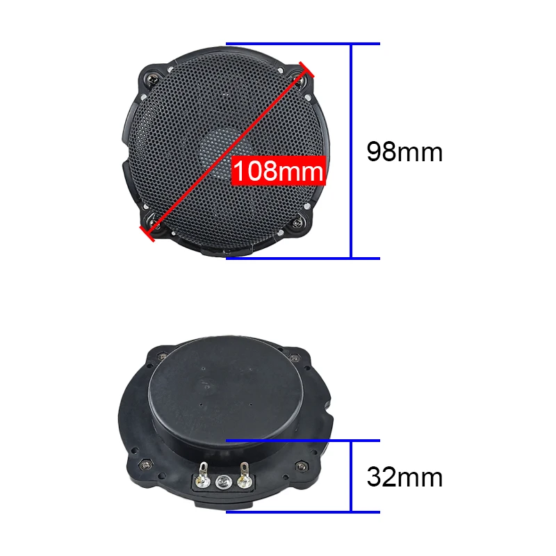 4 inch Vibration Speaker 8ohm 40W Body Sense Vibrator Sense Music Low Frequency Horn 15Hz-150Hz 2