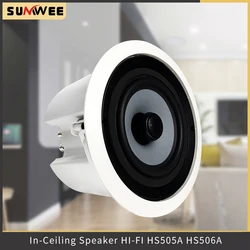 Coaxial Bass Ceiling Speakers 8ohm 70W Wall Mounted Roof Speakers Home Theater Background Music Playing System