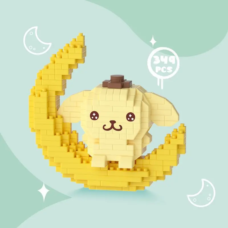 Cartoon Micro particles Assembly Building blocks Children puzzle toys comic periphery Fun Cinnamoroll Holiday gifts children building blocks