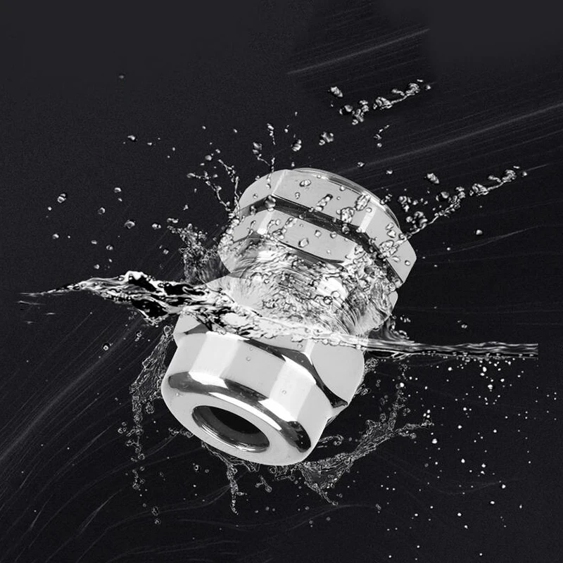 Description Picture 3 of itemWaterproof Connector Stainless Steel Cable Gland M8 M10 M12 M14 M16 M18 M20 M22 M24 M25-M48 Wire Glanding IP68