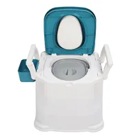 Adult Commode Commode Commode Toilet Commode for Adults Anti Slip Soft Padded High Load Capacity Commode Toilet with Garbage Bag 1