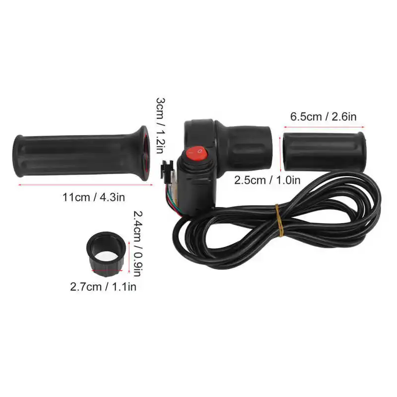 Electric Scooter Accelerator Handlebar Lightweight Automatic Identification Function Universal 12V‑99V Electric Bicycle Split