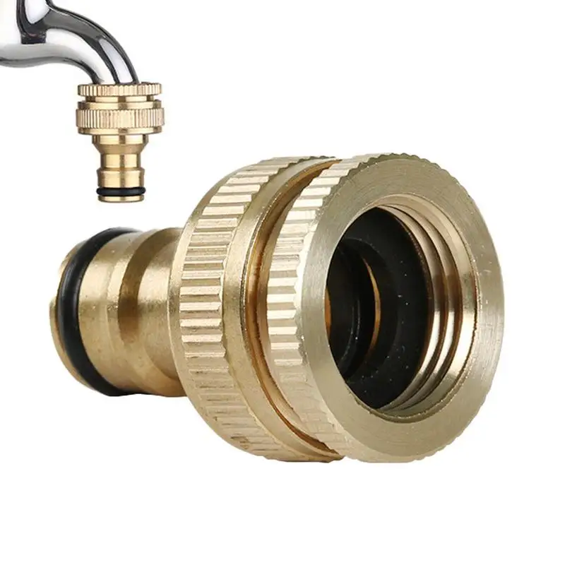 

Water Hose Connector Leak Proof Sunproof Quick Brass Hose Adapter Indoor & Outdoor Hose Connector Low Temperature Resistant Hose