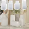 Flower Pot Handmade Silicone 4 Shapes Easy Release DIY Vase Epoxy Resin Mold Non-stick Vase Cement Gypsum Mould Home Supplies 2