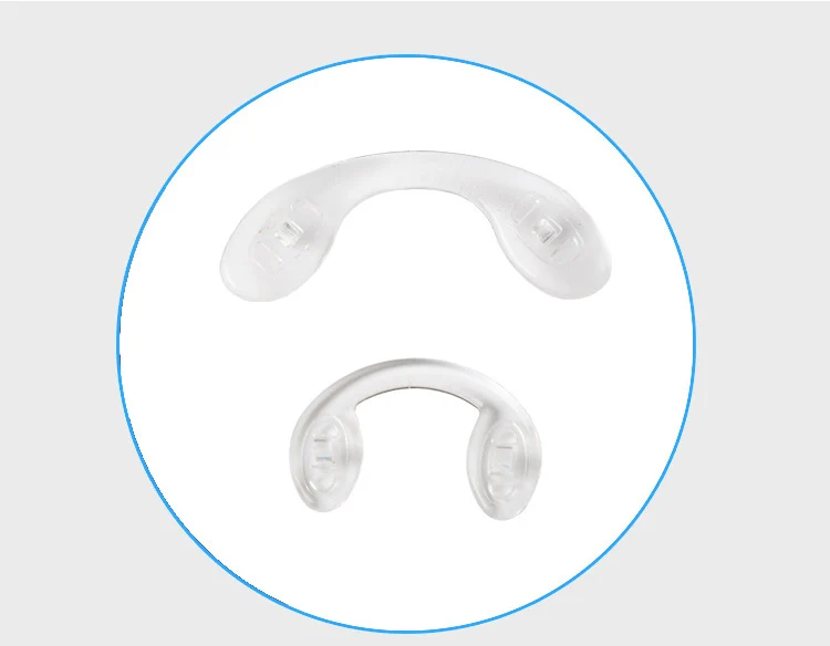 10 Stück Silikon U-Form verbundene Brillen Nasenpad Brillen Anti-Rutsch-Halter Brillenzubehör – Detail 2