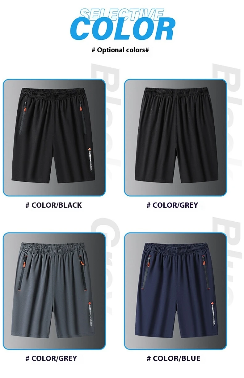 Mens Quick-Dry Sports Shorts - Breathable Loose Mid-Length Running  Hiking Pants