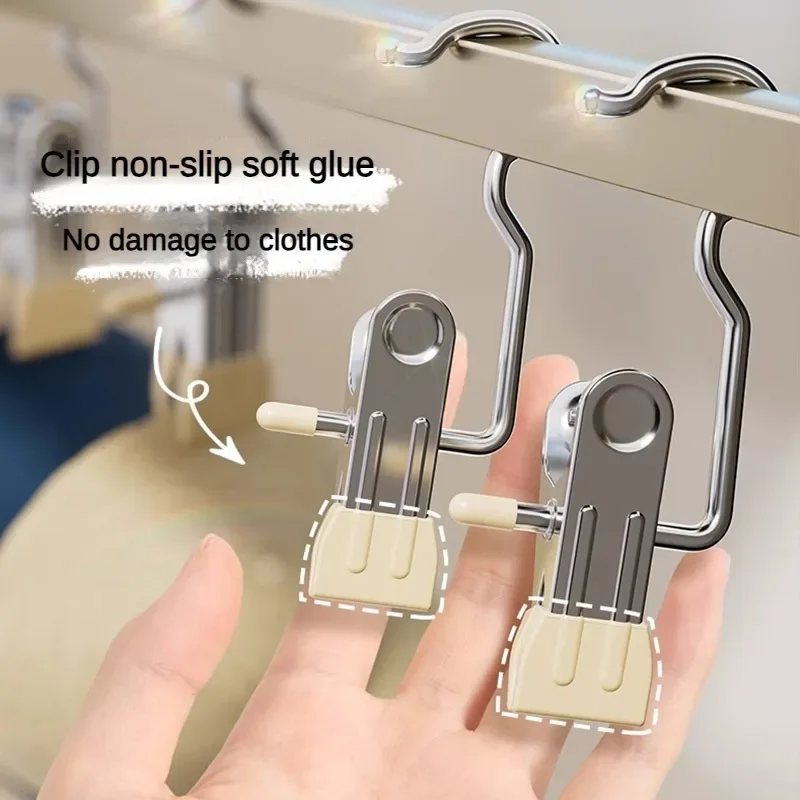 Multifunctional Clip Traceless Hat Clip Hook for Drying Clothes Windproof Hat Hook Clothespin Universal Storage