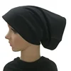 Plain Muslim Women Cotton Underscarf Bonnet Inner Cap Chemo Tube Head Scarf Cover Headwrap Brim Hat Arab Islamic Middle East 3