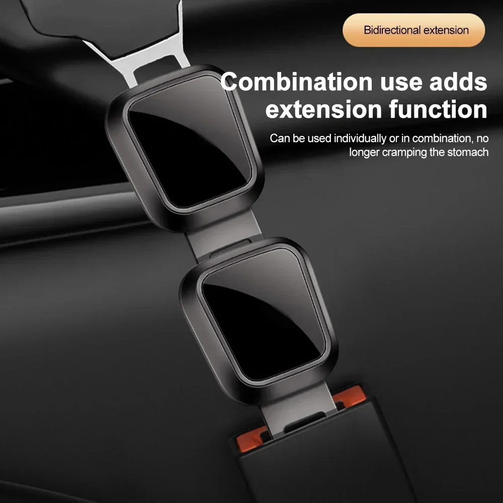 1/2Pcs Car Seat Belt Clip Extender Safety Seatbelt Lock Buckle Plug Thick Insert Socket Extender Safety Buckle For Tesla Porsche car accessories seat belt extender seat belt clip car seat belt accessory seat belt extender kit seat belt lock