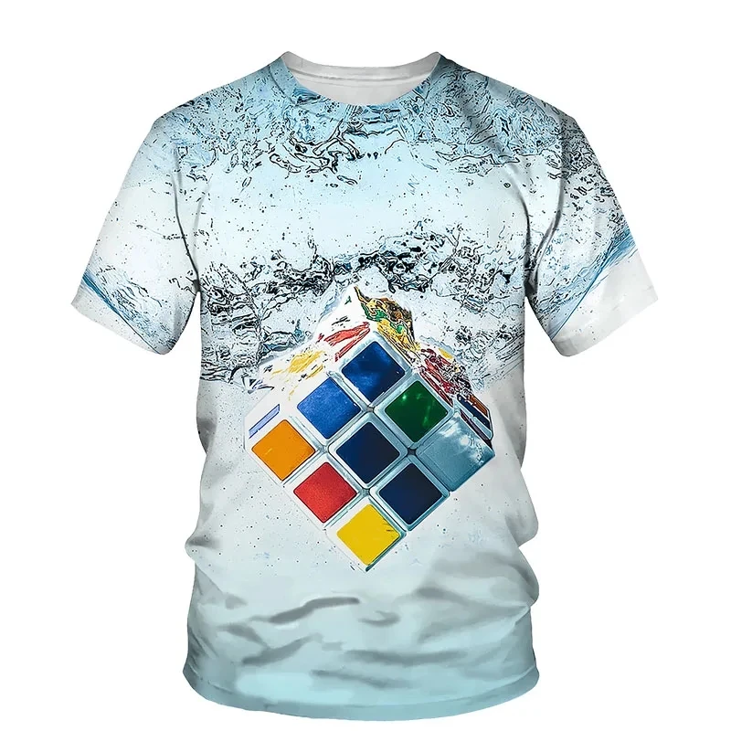 T-shirt Melting Rubiks Cube Ragazzi Ragazze Adolescenti Bambini #D #P1 #PR - Foto 3