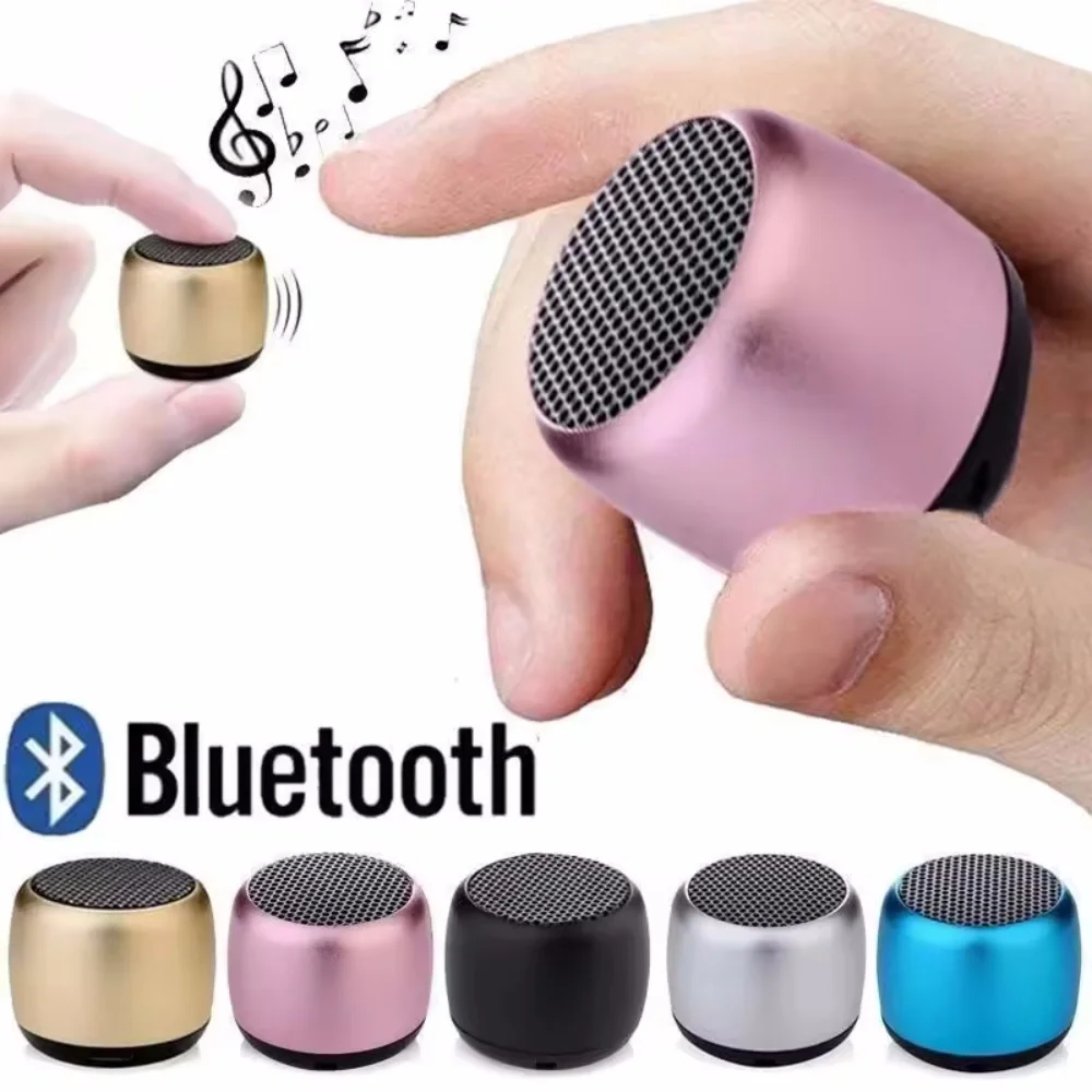 Altavoz Bluetooth portátil mini con subwoofer y sonido estéreo