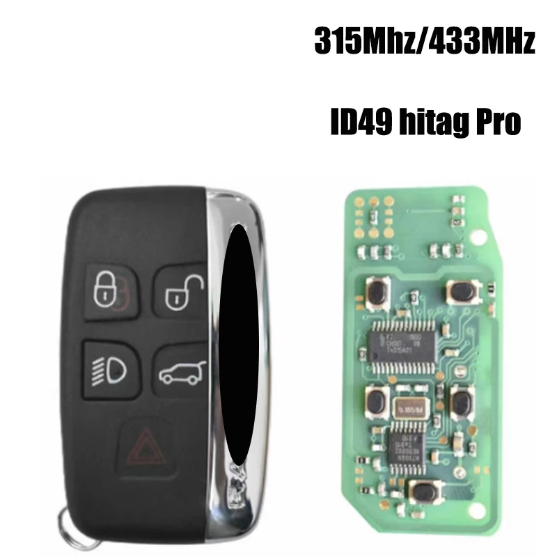 

5 button Car Remote Smart Key 315MHz / 434MHz for Land Rover Discovery 4 /Freelander ID49 PCF7945 for Range Rover Sport / Evoque