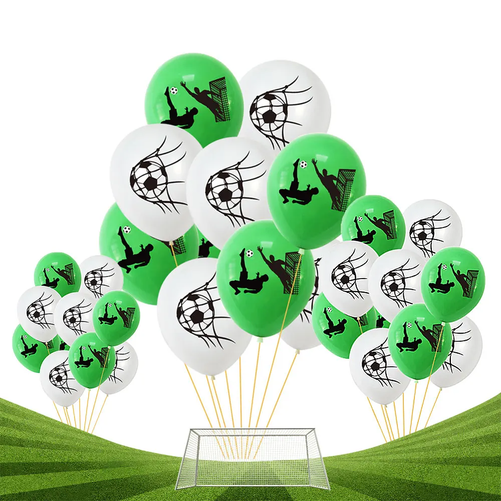 Fußball Thema Geburtstags feier Dekorationen hängen Strudel alles Gute zum Geburtstag Banner Kuchen Topper für Kinder Jungen Fußball Party Lieferungen – Detail 11
