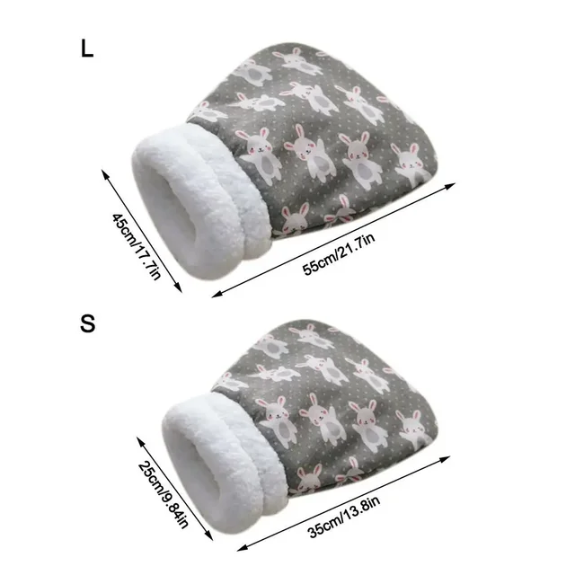 Creative Plush Cat Sleeping Bag Cartoon Thickened Cat Cave Bed Winter Warm Pocket Type Pet Snuggle Sack Pet Supplies 6