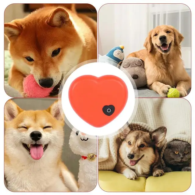 brinquedo antiansiedade para animais de estimação com simulador de batimentos cardíacos