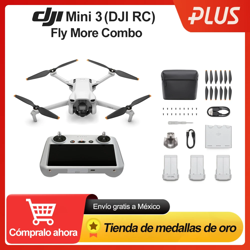 DJI Mini 3 Pro (DJI RC) and Fly More Kit Plus Bundle