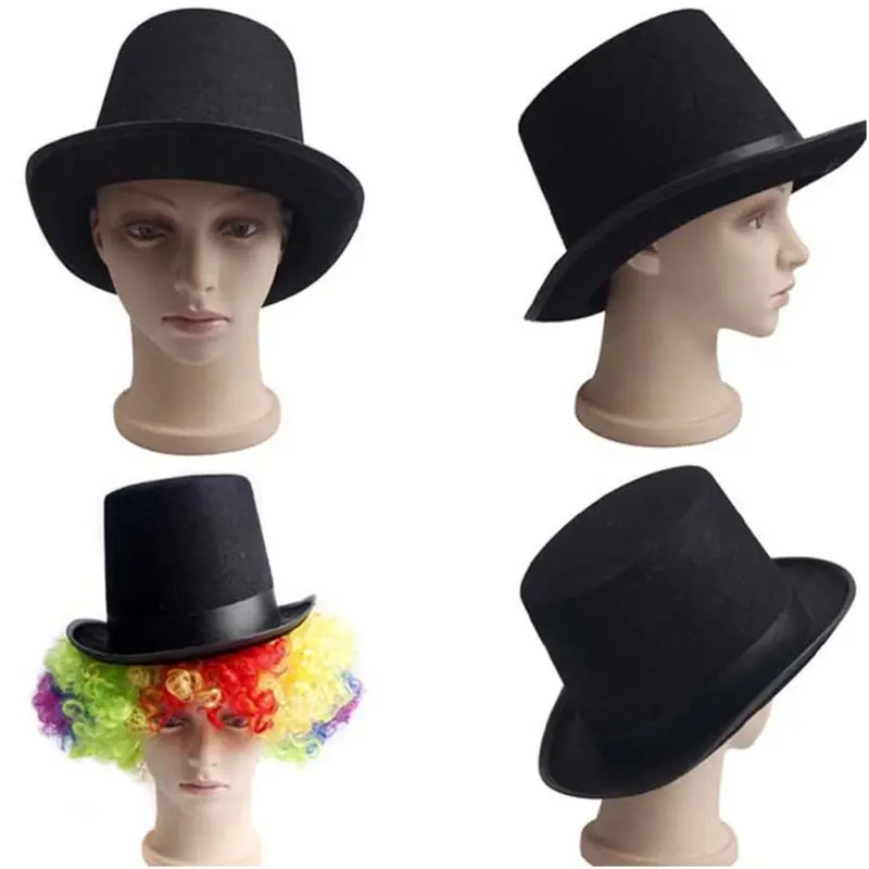 

High Felt Top Hat Gentleman 20s Formal Costume Halloween Party Supplies