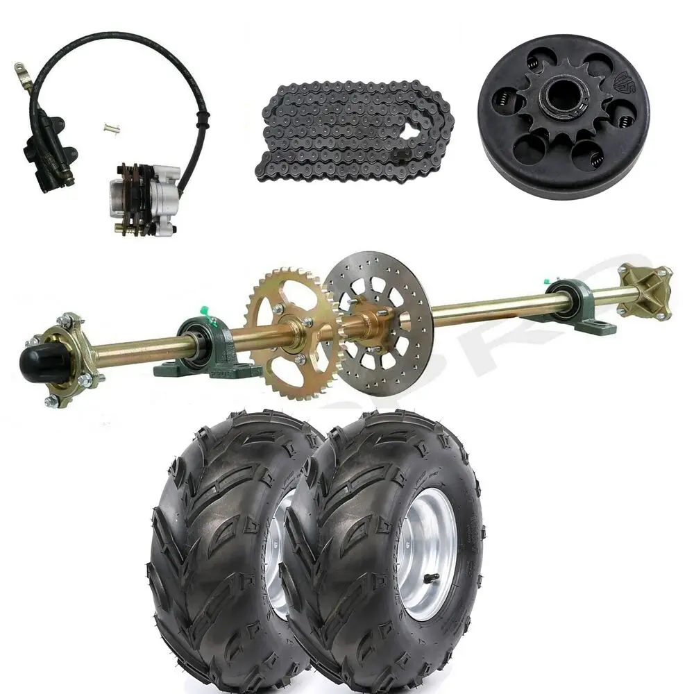 Tdpro 44 "Go Kart Kit Asse Posteriore 7" Ruote Pignone Freno 428 Frizione Atv Drift Trike Quad Atv Go Cart
