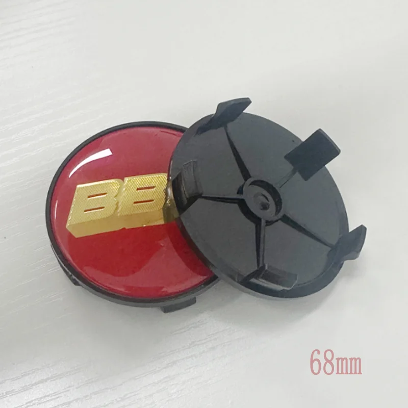 4 Pz/Set 68Mm Oro Rosso Per Bbs Logo Badge Emblem Auto Styling Wheel Center Hup Cap Car Retrofit Accessori Auto Decorativi