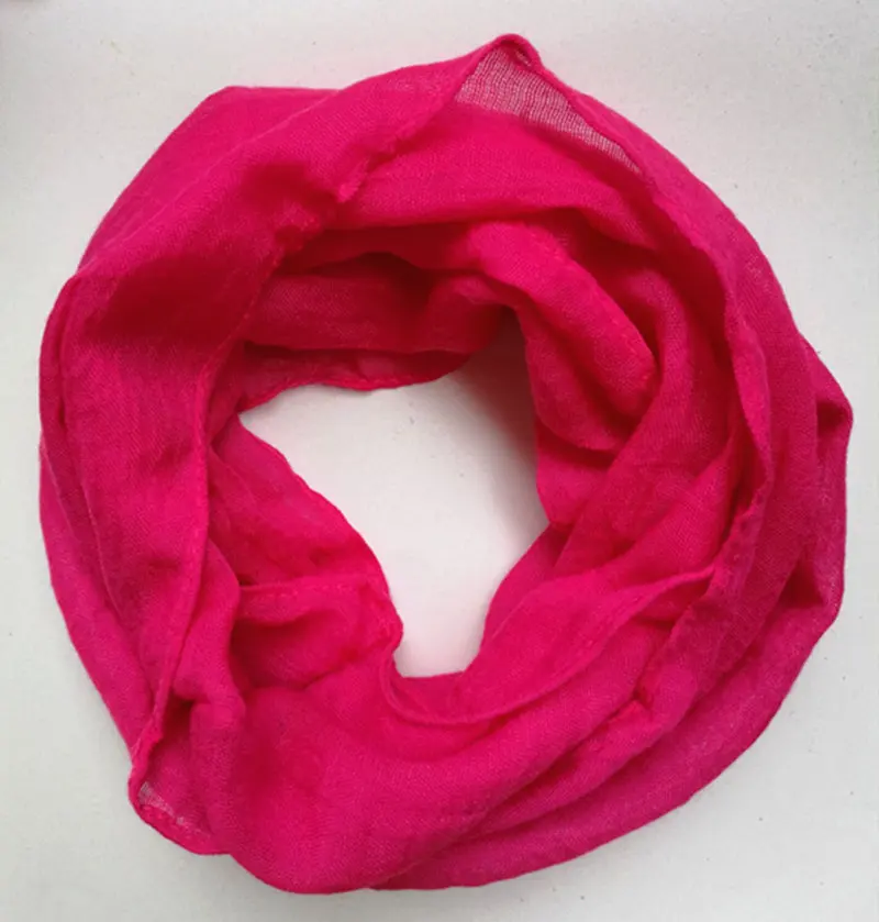 New Fashion Children Comfortable soft cotton Scarf Loop Kids Solid Infinity Scarves Baby Accessories