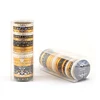 20Rolls Gold Foil Washi Tape Set Scrapbooking Washitape Stationery Slim Decorative Adhesive Tape Journal Supplies Masking Tapes 1