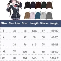 Japanese Jk Uniforms Students 13 Colors Red/Pink/Black Blazer High School Jacket Girls College Style Autumn Suit School Uniforms 2