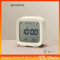 Xiaomi Qingping Cleargrass Bluetooth Smart Alarm Clock Temperature Humidity Display LCD Screen Adjust Night light For Mihome APP