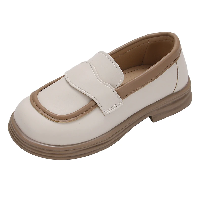 Leather Kids Loafers Slip On Shoes for Boys and Girls