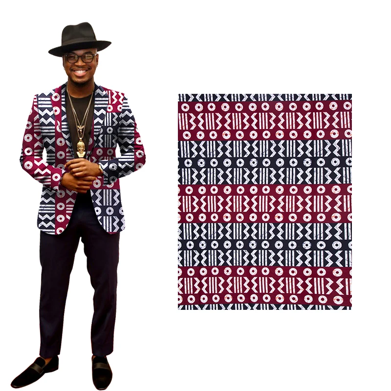 African Wax Fabric Nigeria Ankara Block Prints Batik Sewing Cloth