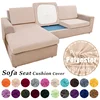 Plain Color Stretch Sofa Seat Cushion Cover For Living Room Elastic Furniture Protector Couch Chaise Longue Sofa Seat Slipcover 1
