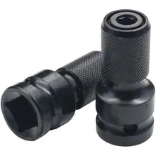 

2 PCS 1/2 inch Square Drive to 1/4 inch Hex Female Socket Adapter Converter Chuck Adapter for Air and Electric Wrench