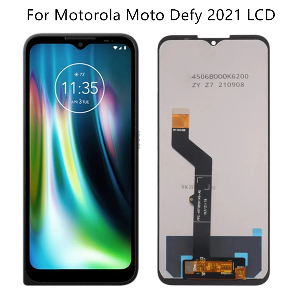 

Стекло дигитайзера ЖК-дисплея для Motorola Moto Defy, полная панель, сенсорный экран, дисплей в сборе, черный, высокое качество, XT2083-9, 6,5 дюйма,