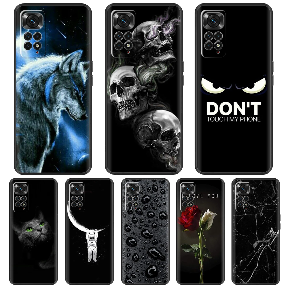 

For Xiaomi Redmi Note 11 Note 11S Case Silicone Back Cover Phone Case for Redmi Note 11 Pro Note11 Soft Case TPU Bumper Fundas