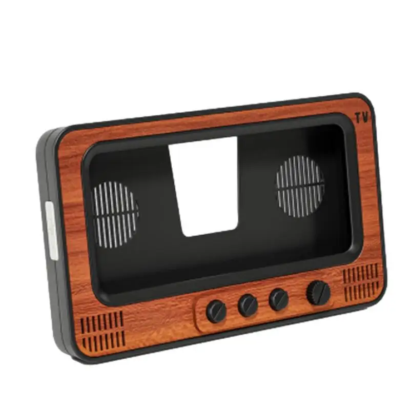 Supporto Tv Retrò Per Telefono Supporto Stile Tv Vintage Con Altoparlant