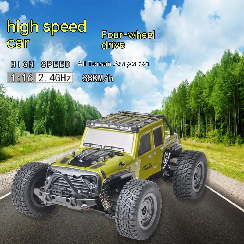 

SCY-16103 Four wheel drive remote control car Jeep big foot car with tail wing pickup truck electric toy