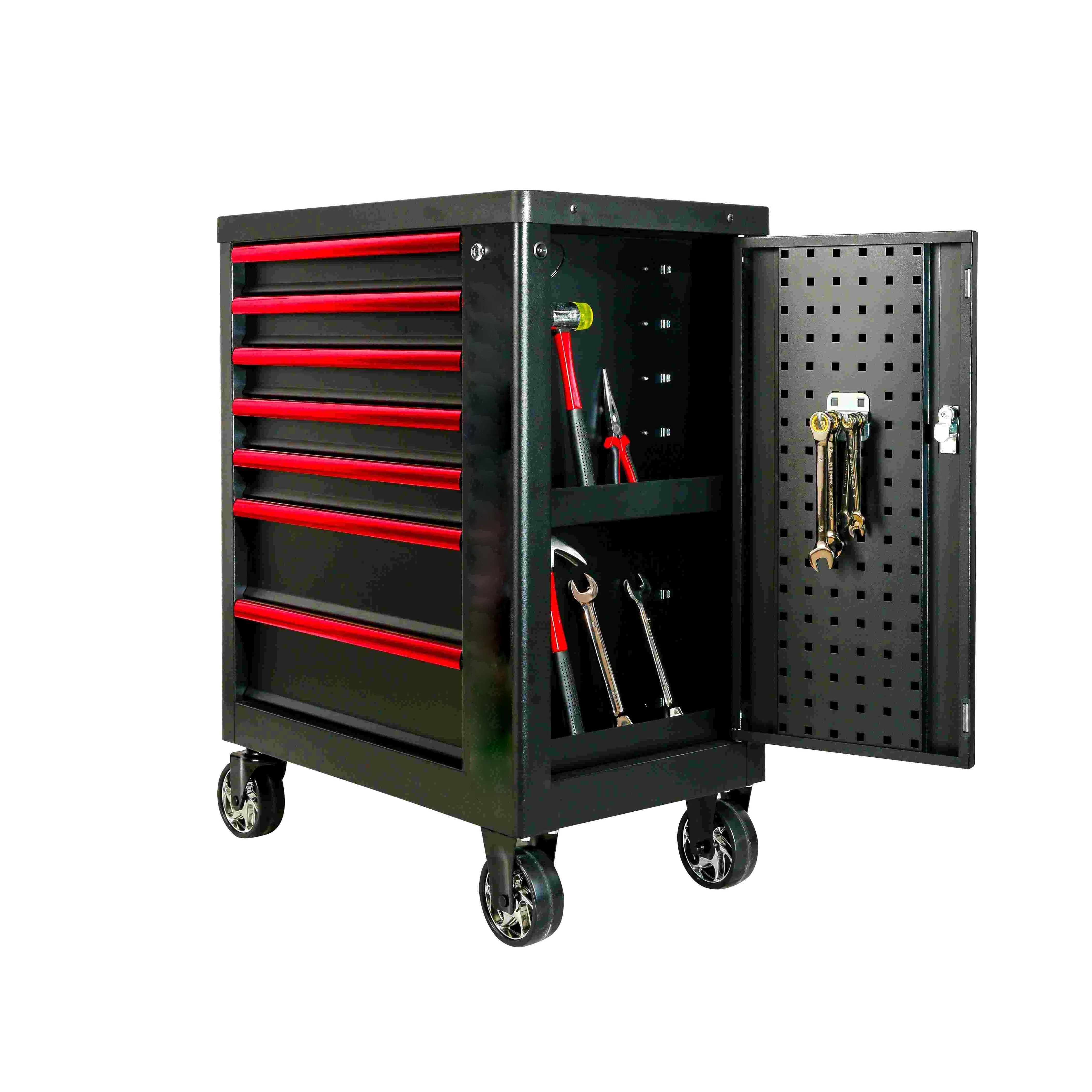 YyhcTool BoxHeavy Duty Metal Tool Cabinet Rolling Tool Chest Rolling Box With Drawers 2